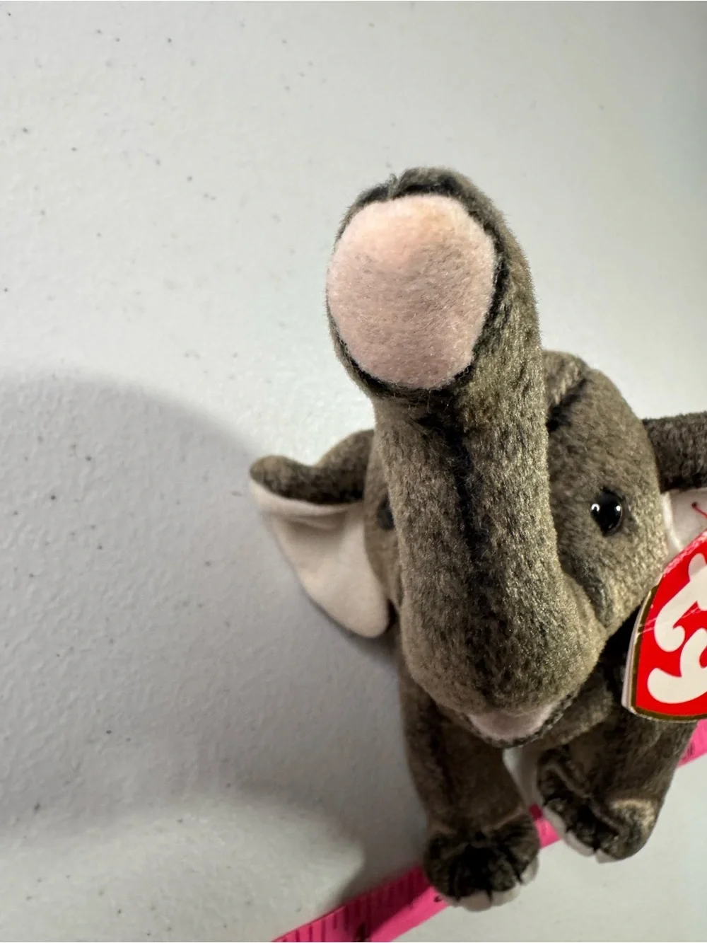 Ty Plush Elephant Stuffed Animal - Gray